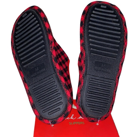 NEW mens feelin jolly plaid slippers - Picture 4 of 6